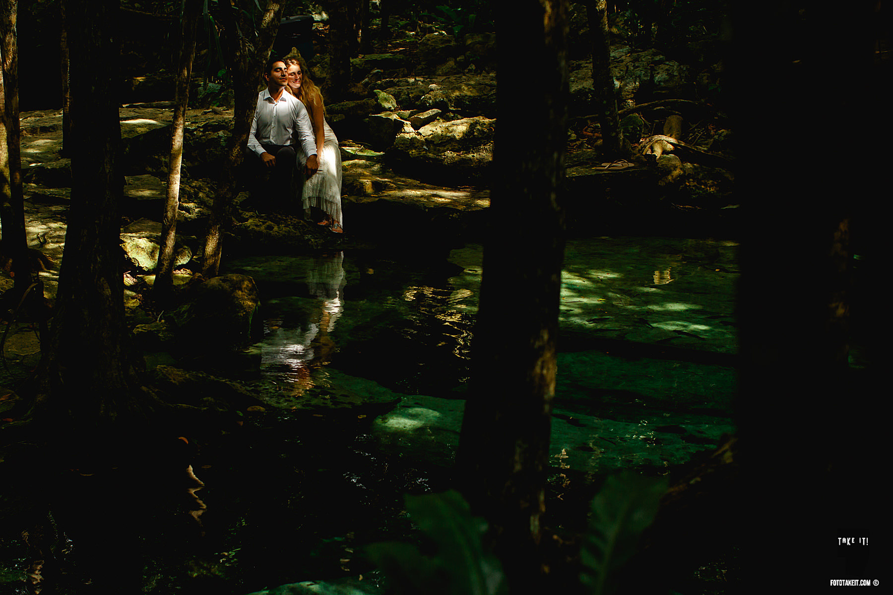 Cenote and jungle weding