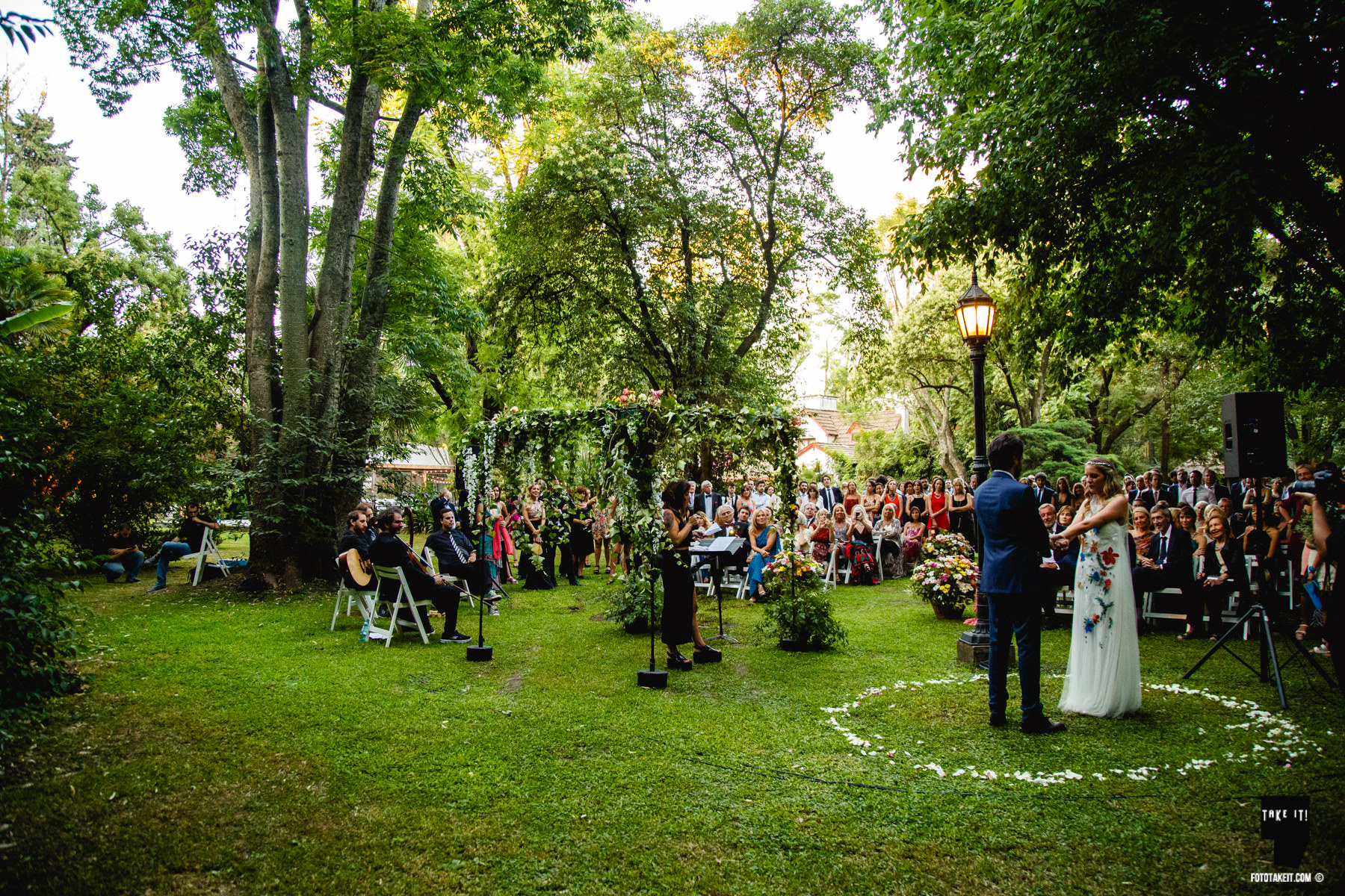 Casamiento-recepción al aire libre