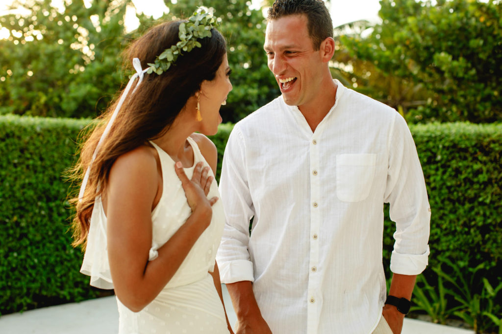 symbolic beach wedding in Mexico