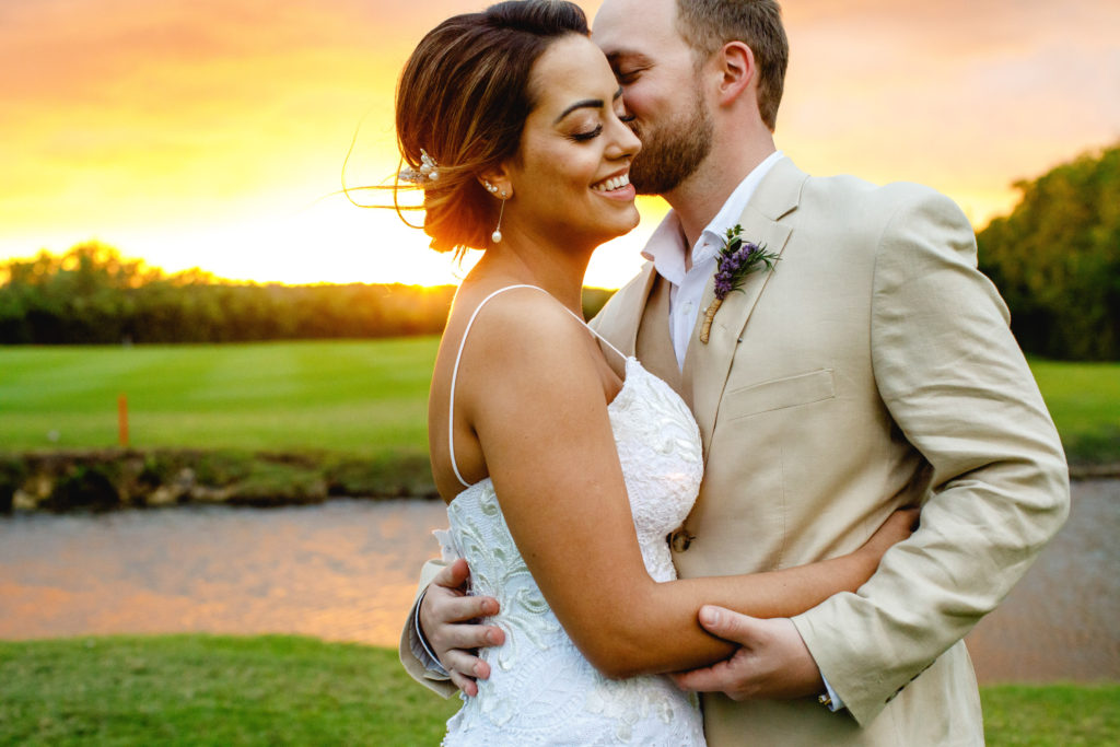 Mayakoba-sunset-wedding