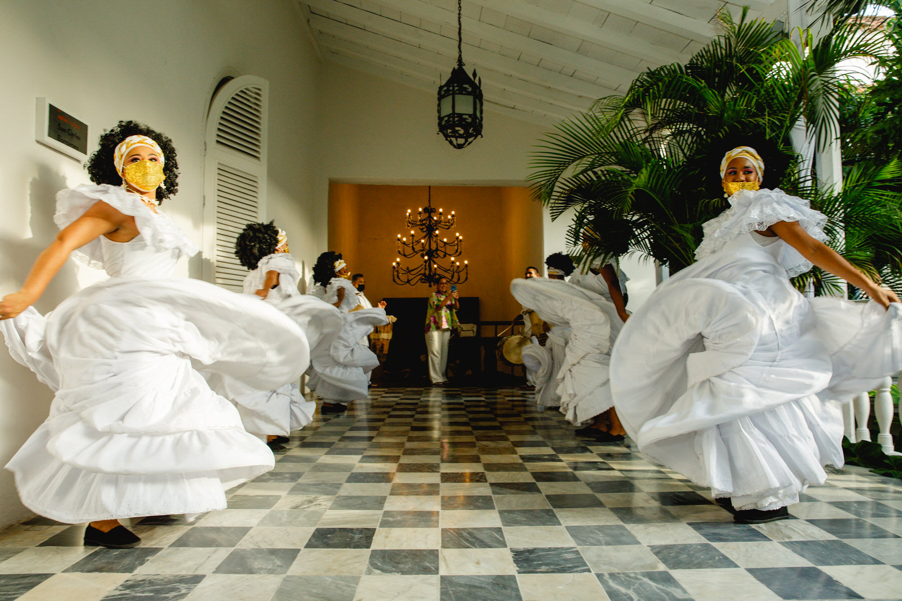 Grupo Ekobios in Indian wedding in Cartagena