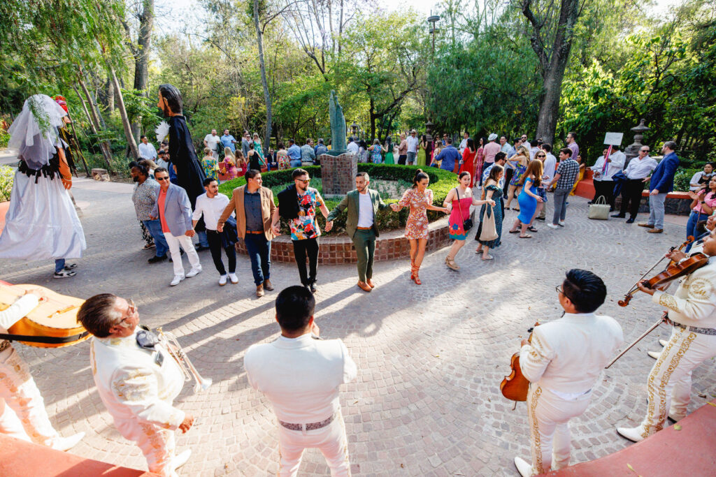 Callejoneada in San Miguel de Allende before wedding