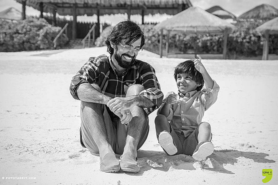 foto estudio en la playa