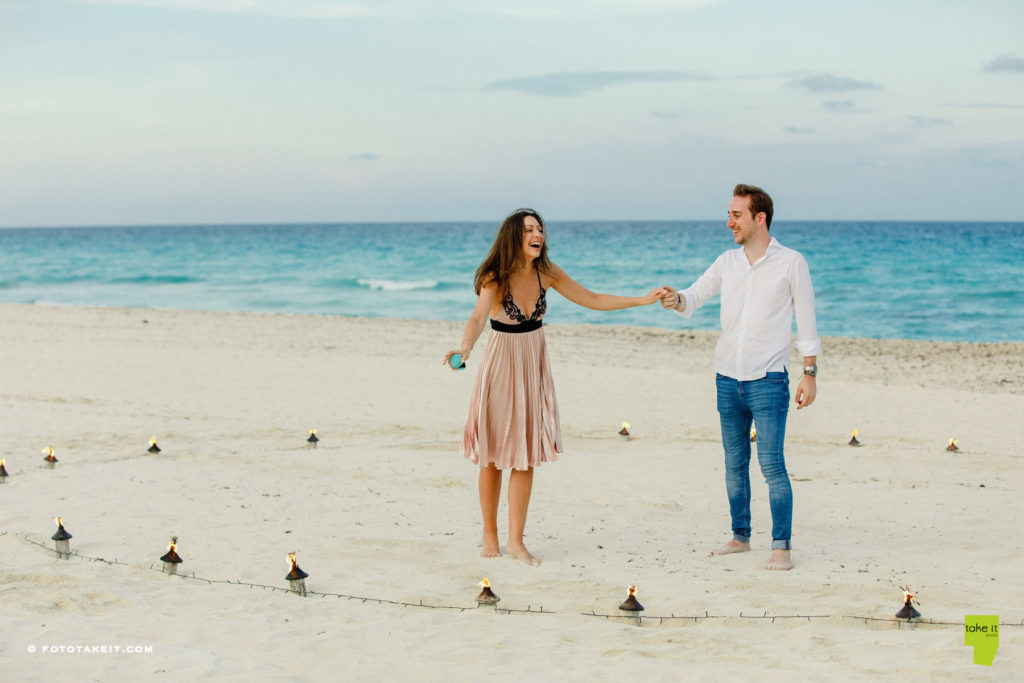 wedding proposal Tulum