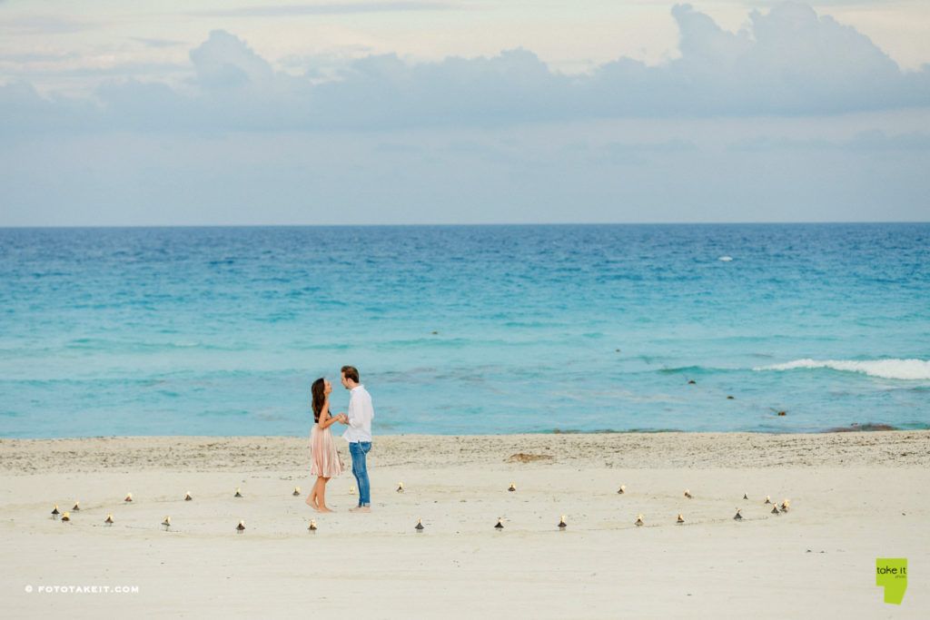 surprise wedding proposal in Riviera Maya