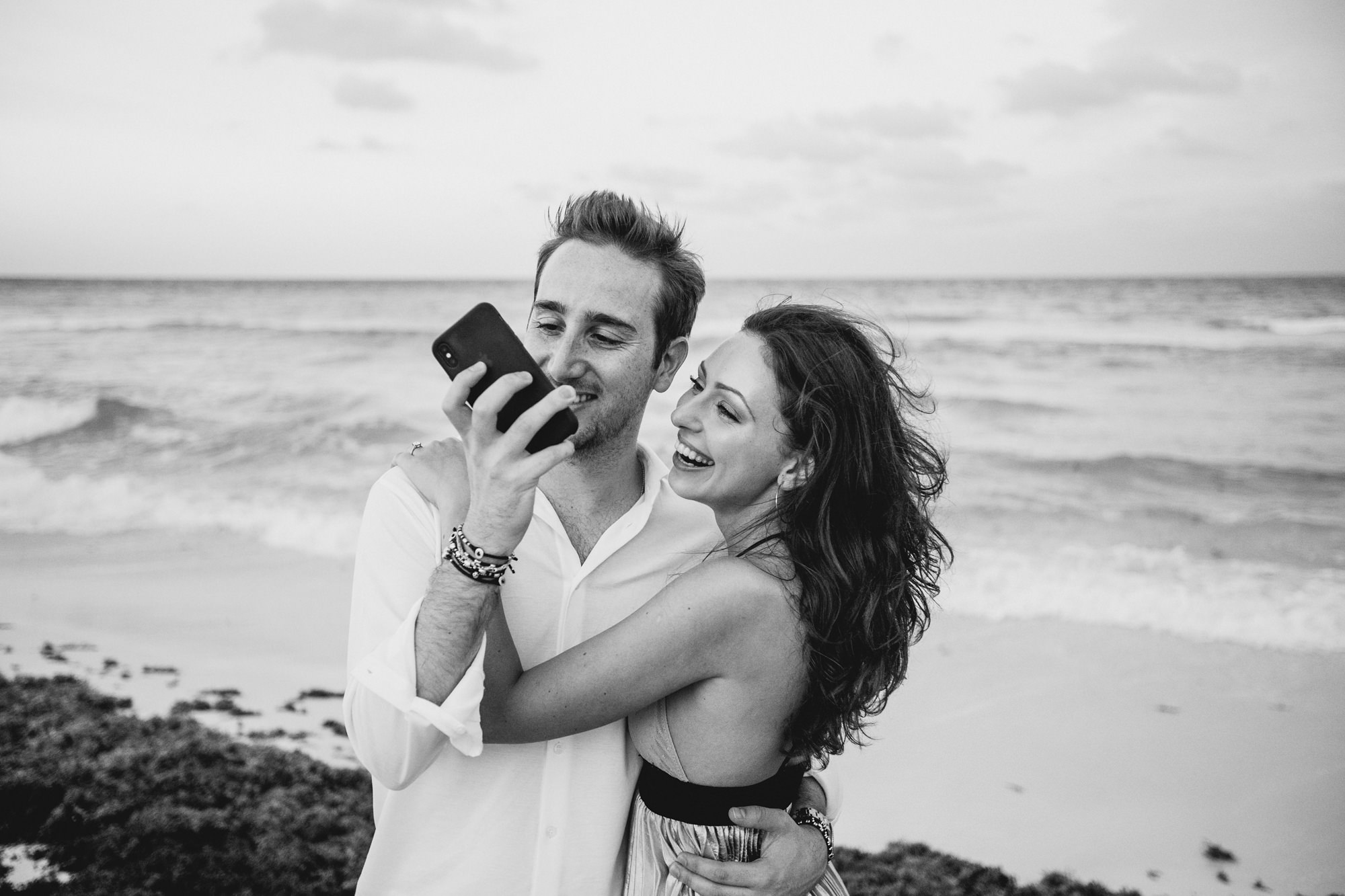 engagement on the beach