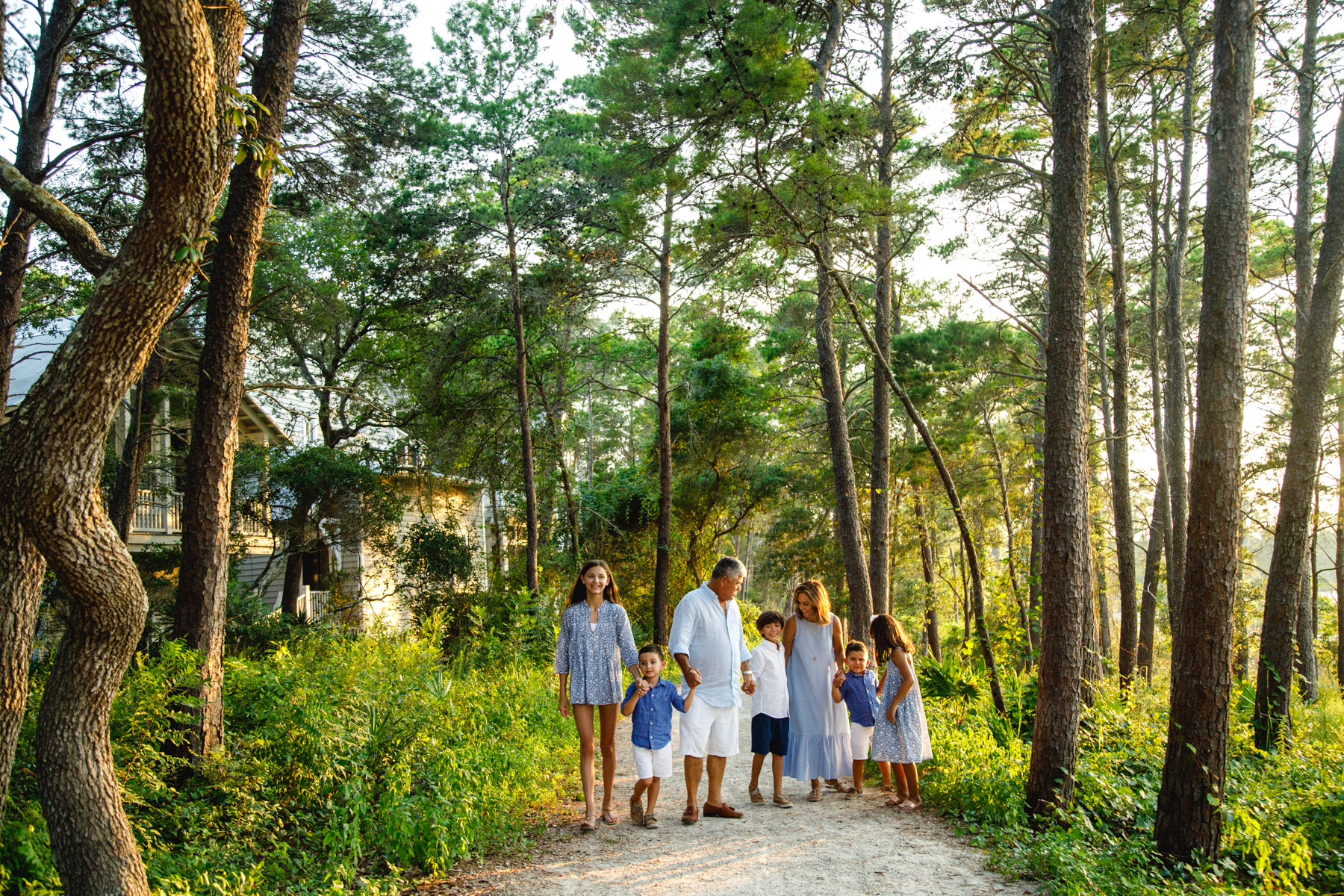 Watercolor Family portraits. 30A Florida