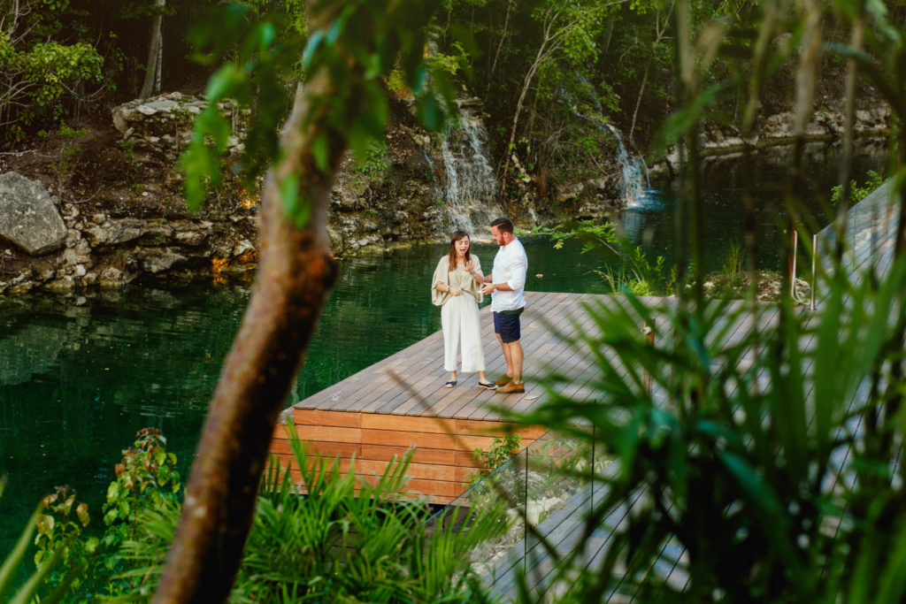 fotógrafo de pedidas de mano. Banyan Tree Mayakoba