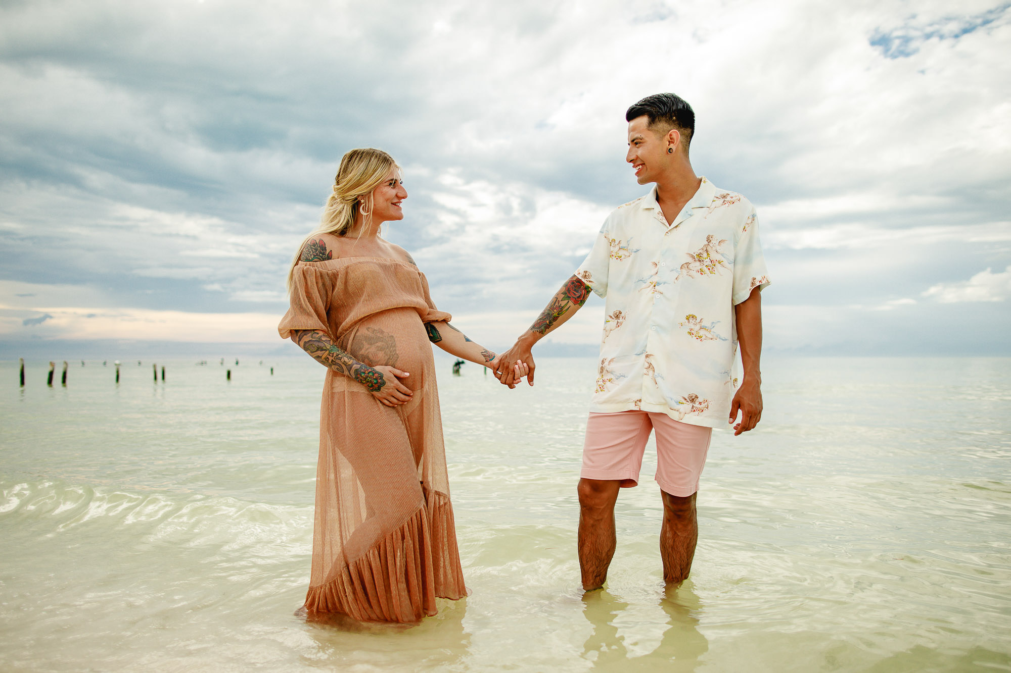 Pregnancy photoshoot in Holbox Island